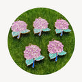 Creative Flower Design Enamel Charms Earrings Necklace Keychain Alloy Pendants DIY Ornaments Accessories
