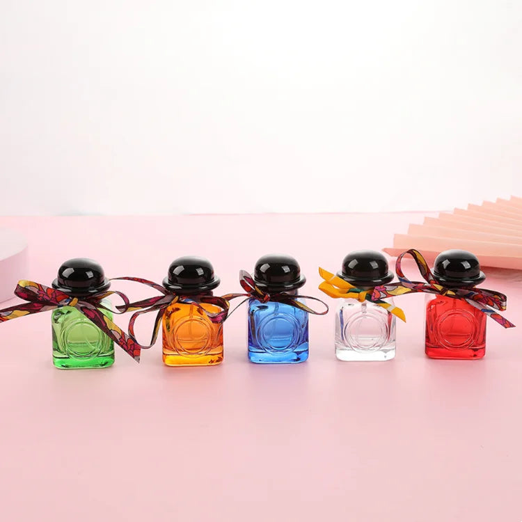 Personalised Custom Label Women Perfume Packaging Bottle Empty square Red Glass Perfume Bottles 30 ml