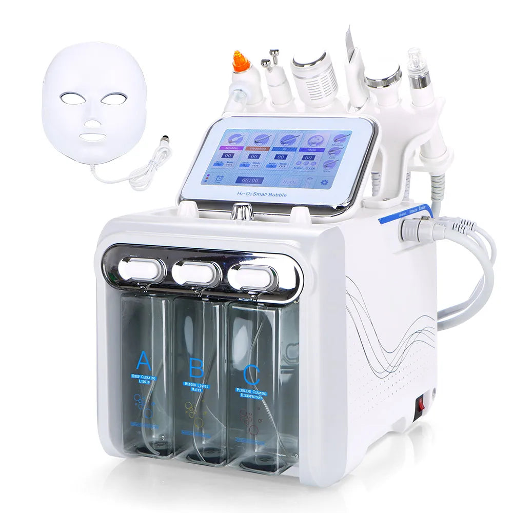 2024 7 in 1 Hydra Microdermabrasion Facial Machine Diamond Dermabrasion 6 in 1 Hydro Facial Machine