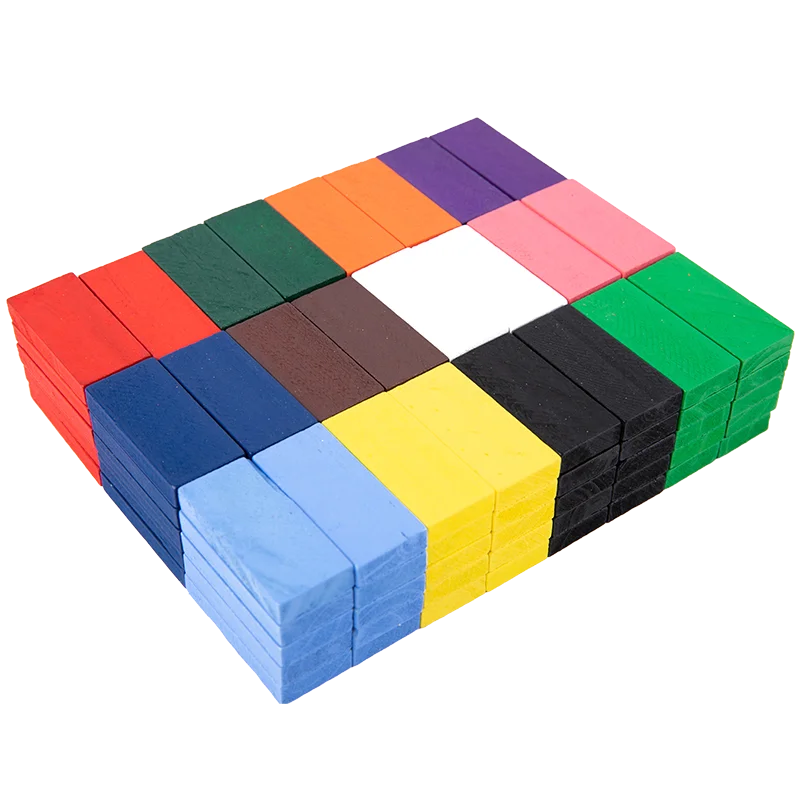 120 Pcs Wooden Building Block Toys Children's Educational Toys Colorful Domino Game for Toddlers