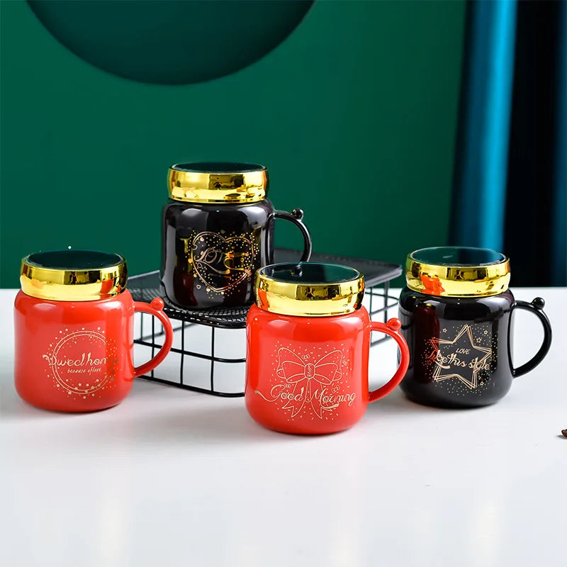 Zogifts Lovely Cartoon Cute  Children Ceramic Cup Promotion Merry Christmas Coffee Mug