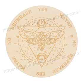 Tailai 6-8inch Pendulum Board Ouija Board Metaphysical Information Witch Board Witchcraft Decision Pendulum Kit for Beginners