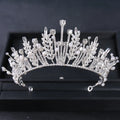 Bridal Tiara New Princess Rhinestone Crown Handmade Tiaras Headwear Bridal Accessories Large Tiara