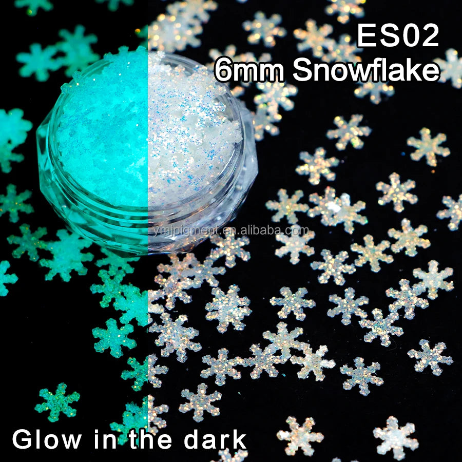 Wholesale Price 3D Diamond Glitters Special Shape Polyester Heart Snowflake Butterfly Star 3D Diamond White Glitter Sequins MegaBDM