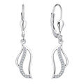 Qingxin Fine Jewelry Custom OEM Women Gemstone Luxury 925 Sterling Silver Zircon Beautiful Drop Earrings