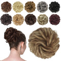Messy Bun Hair Pieces - Large Wavy Curly Elastic Hair Bun Scrunchies Ponytail Extensions Synthetic Chignon Hairpieces for Women