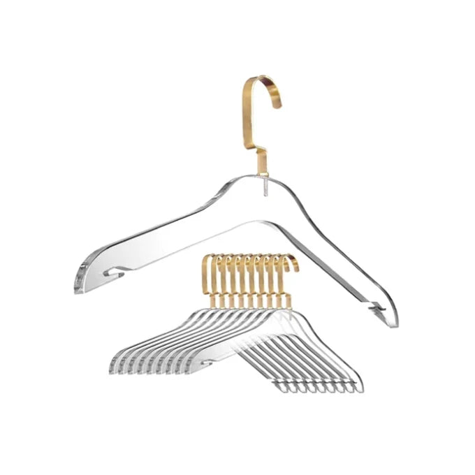 Clothes Store Home Decor Crystal Clear Acrylic Clothes Hanger  Luxury Acrylic Hangers