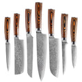 XITUO Kitchen Knives Japan Damascus Steel Knife Chef Boning Paring Utility Color Wood Easily Handle Best Family Gift Tool