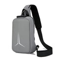 New Arrival Waterproof TPU Anti Theft Hard Case Chest Bag With Lock  Mini Men Crossbody Bag