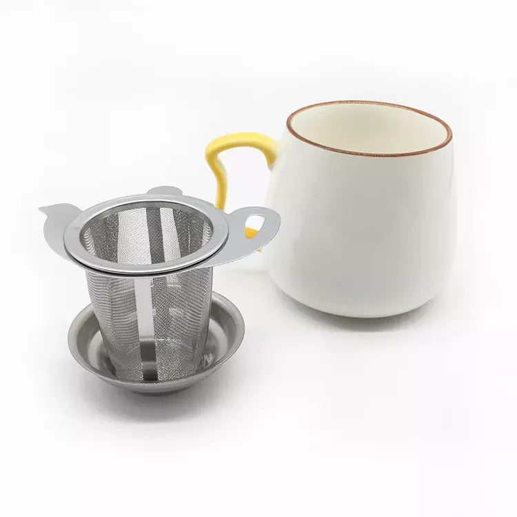 Stainless Steel Mesh Tea Strainer Metal Teapot Shape Tea Strainer for Mug