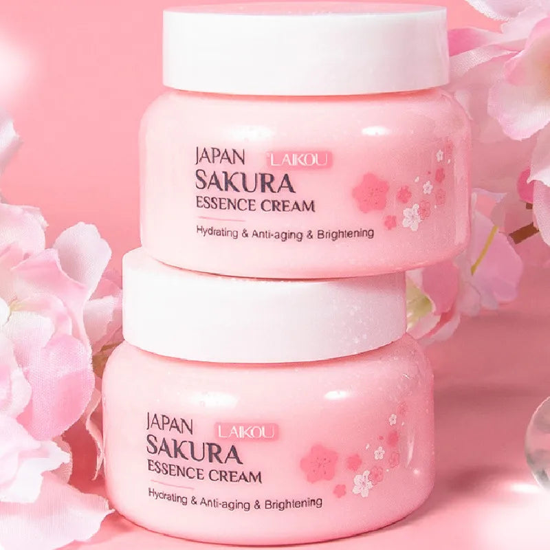LAIKOU Top Selling Japan Japanese Sakura Essence Snow Face Cream Skin Care Autumn Winter Moisturizing Lotion 60g