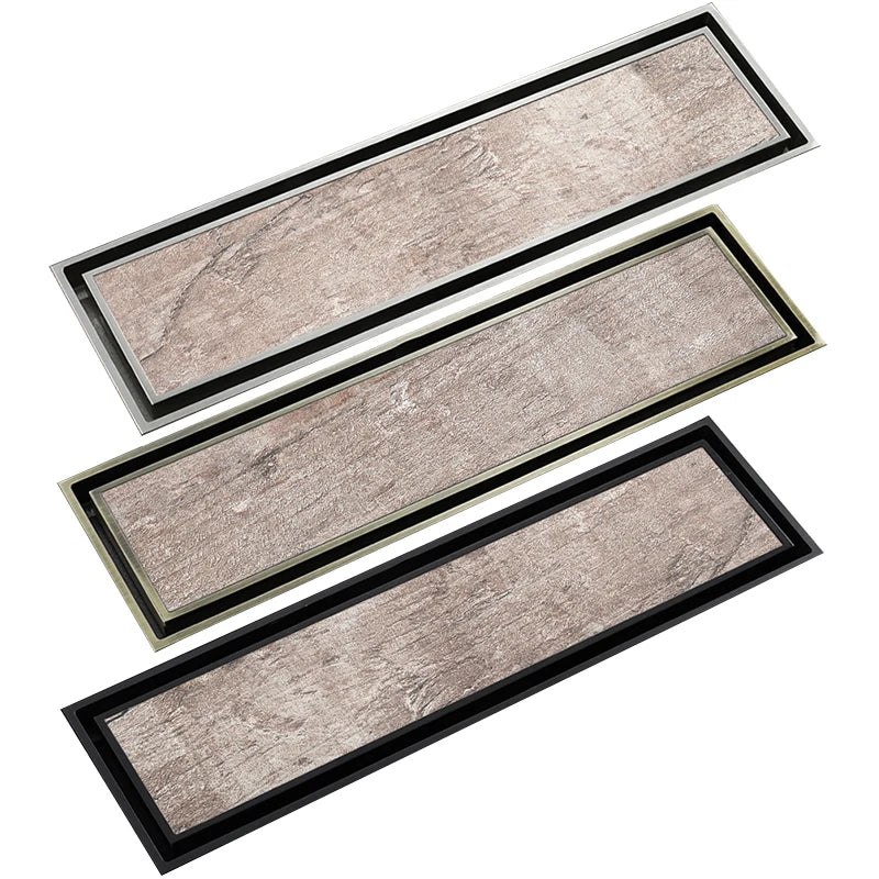 Bathroom Grate Invisible Long Linear Floor Drain Tile Insert Shower Channel Drain