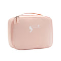 Travel Makeup Bag With Brush Holder Large Cosmetic Bag Travel Makeup Organizer Portable Toiletry Bag With Handle