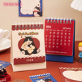 Cat Artist Small Calendar Cartoon Tabletop Decoration Student Schedule 467