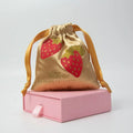 Custom Quality Gift Drawstring Bag Satin Jewelry Bag Cosmetic Dust Pouch With Logo