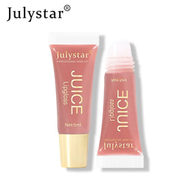 Julystar 5ml Sext Lip Glazed Oil Hydrating Plumping Lip Coat for Lipstick Lipgloss Tinted Lip Plumper Serum