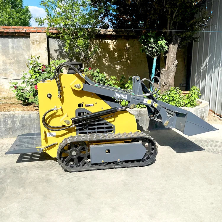 China Farm Garden Use Skid Steer Loader Front Loader Sweeper With Honda/Kubota Engine