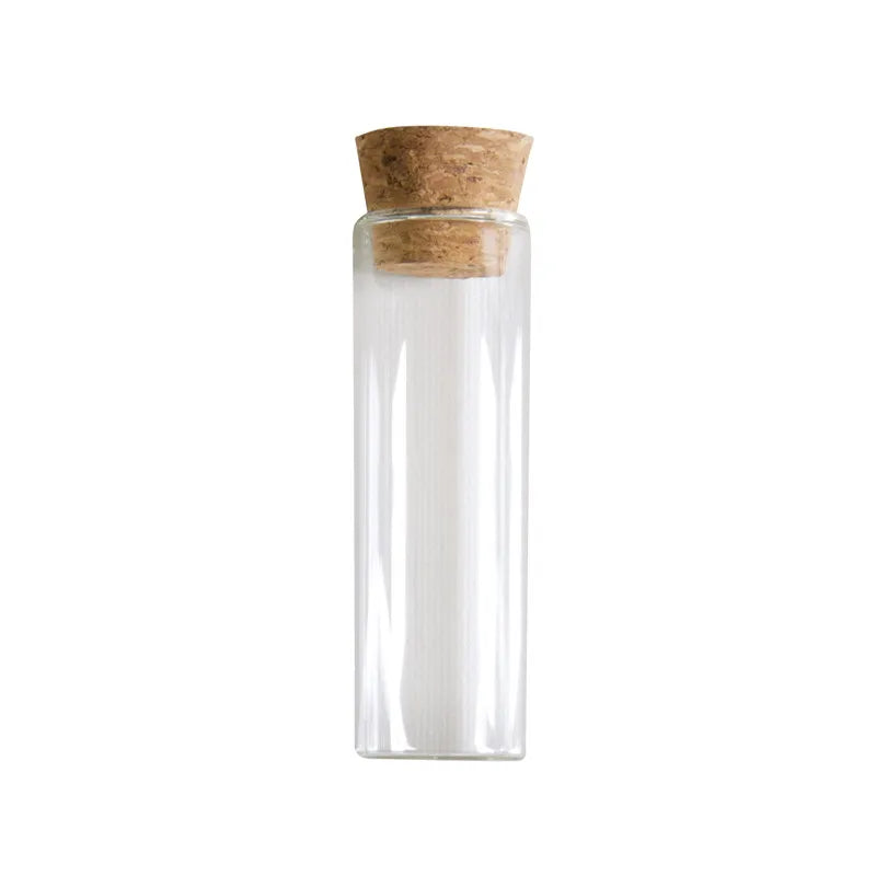Custom 50ml Small Mini Glass Bottles Vials Jars Glass Test Tube with Cork Stoppers