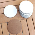 MDFSUB E0 3mm Thickness 90*90mm Raw Wooden Back Eco- Friendly MDF Coaster Blank Sublimation Coaster