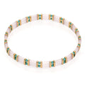 Go2boho Miyuki Tila Bead Jewelry Bohemian Colorful Pulsera Elastic Rainbow Color Bracelets for Girls Jewellery