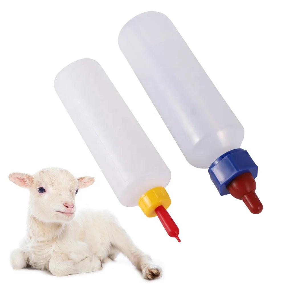 Plastic 400ML 500ML Farm Equipment Milk Bottle for Calf Lamb Sheep Small Cattle Cow Feeding Drinking Bottles