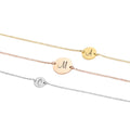 EManco Personalized 9mm/13mm Dainty Disc Customized Bracelet 316L Stainless Steel Birth Flower Bracelet Fashion Women Jewelry
