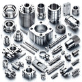 Precision 3D Model Number Metal Prototype Titanium Turning CNC Milling Machine Manufactured Aluminum Steel Brass Machined Parts