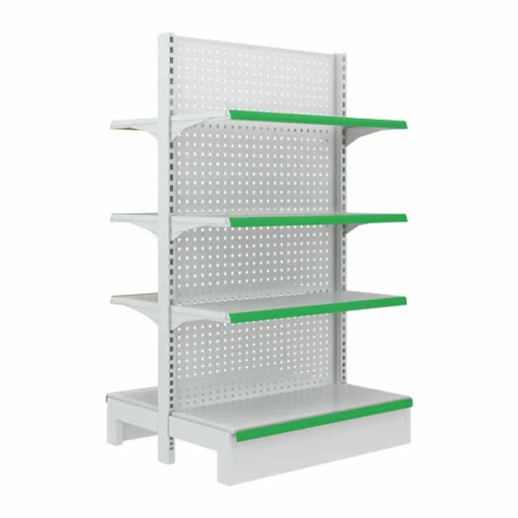 Customizable Heavy-Duty Double-Sided Supermarket Racks Factory-Supplied Department Store Hypermarket Shelves Various Sizes