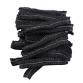 Disposable Bouffant Caps 100PCS Stretch Net Hair Head Covers for Cooking Food Service Kitchen Home Salon Spa Catering Black