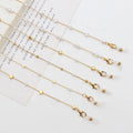 Wholesale Gold Link Glasses Chain Facemask Lanyard Chain Eyeglass Holder Beaded Masking Lanyard Pearls for Glasses