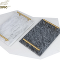 Hotel Decor Marble Jewelry Organizer Tray - Elegant for Ash Tray Serving & Interior Design