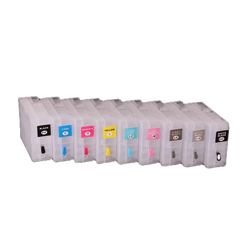 OCBESTJET 80ML/PC Empty Refillable Ink Cartridge for Epson 3800 3880 Stylus Pro 3800 3885 3850 3800 Printer