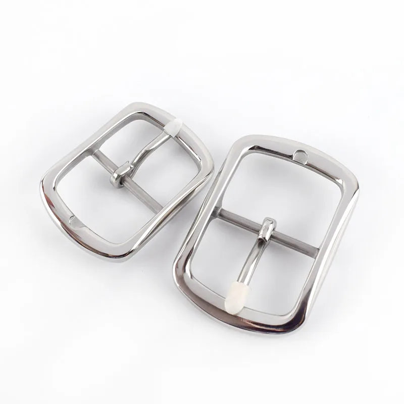 MeeTee YK120 Retro Pin Belt Buckle Clip Stainless Steel Buckle for Garment Men's Belts with 35mm 40mm Inner Width Alloy Buckles