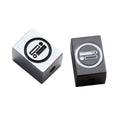 Square Shape Custom Engraved Name Jewelry Beads Double Holes Metal Pendant for Men Bracelet