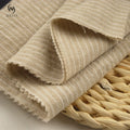 Wholesale Manufacturer Tissus Lin French Stripe Yarn Dyed 100% Pure Flax Stone Washed Organic Linen Shirt Fabric for Women Man
