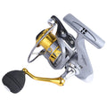 Hot Sale Powerful Long Casting 5.2:1 Gear Ratior Metal Spincasting Reel Fishing Spinning Wheel Reels  Spinning Reel for Stream