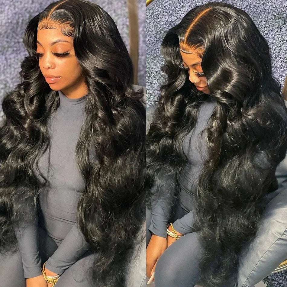 Raw Hair 12A Cuticle Aligned Brazilian Human Hair Transparent Lace Front Perruque Naturel Avec Frontal Wet and Wavy Bulk