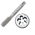 HUAZHICHUN 1PC 7/16-20UNF Tap + 1PC 7/16-20UNF Die  HSS Tap and Die Set Right Hand Tap