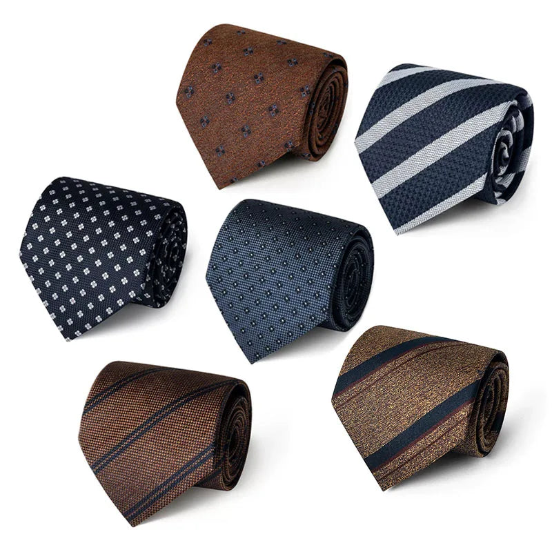 Custom Neck Tie for Men With Logo Men's 100% Silk Tie Woven Necktie Jacquard Classic Neck Ties