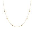 Ins Popular Stainless Steel Gold Plated Link Chain Heart Necklace Jewelry