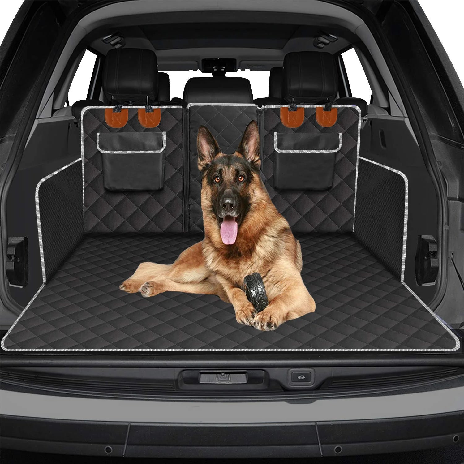 2024 New Arrival Wholesale Waterproof Dog Hammock Oxford Material Pet Car Seat Cover for Back Seat Featuring Animal Pattern