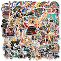 100Pcs Retro Motorcycle Lady Girl Woman Pinup Stickers for Paper Decal Home Promotion Gift Luggage Laptop Custom Stickers