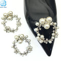 Pearl Crystal Garland Shape Shoe Brooch Removable Shoe Clip for Wedding Bridal Shoes Pumps High Heels Sandals Decoration