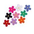 Factory Sale Iron on 5cm/8cm Colorful Embroidered Chenille Flower Patches