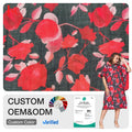 JM High Quality Woven Drapey Nylon Lyocell Crepe Fabric Printed for Boys Casual Dresses-Lightweight Breathable