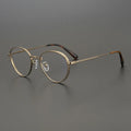 Italy Design Factory Odm Oem Classic Japan Handmade Pure Titanium Optical Glasses Smaller Size Classic Round Eyeglasses
