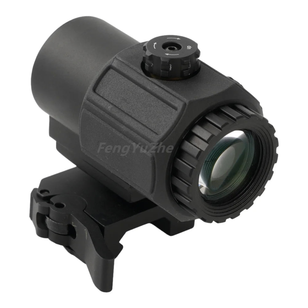 Outdoor Optical Magnifier Scope Tactical Holographic Scope G43 Magnifier Optics Sight to QD Mount for Hunting MegaBDM