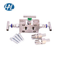 Direct Mounting Three-Valve Manifold with High Pressure Flange Needle Valve Control Structure for Gas High Pressure Instrument