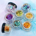 8 Colors Cosmetics Glitter Chameleon Eyeshadow Loose Powder Chameleon Glitter Eyeshadow Loose Glitter Private Label