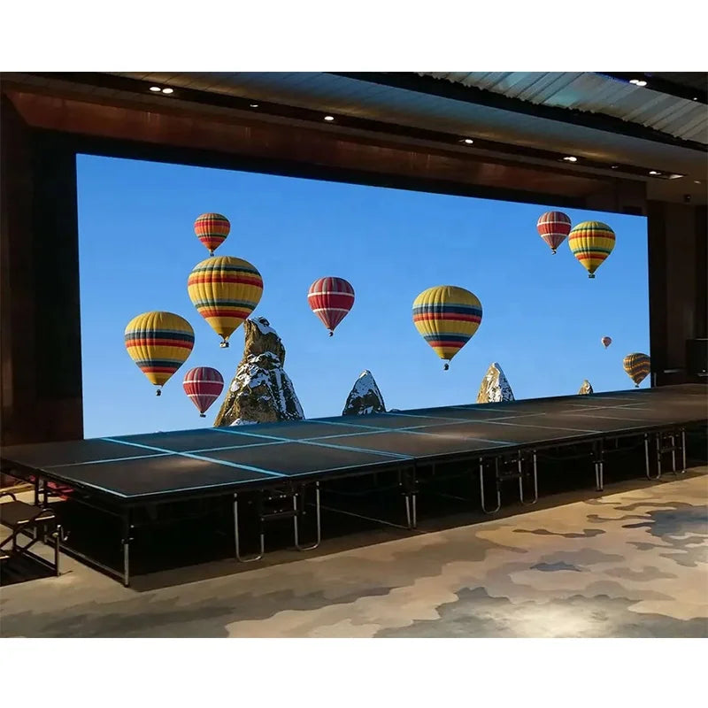640x480mm P2 Full Color LED Display Panel Indoor Advertising 800cd Brightness Wall Mountable Video Wall with Front Maintenance